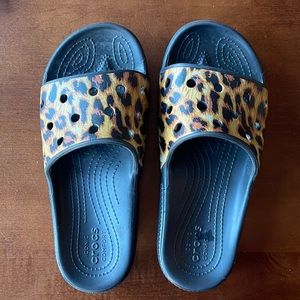 CROCS Leopard Print Classic Slide 8